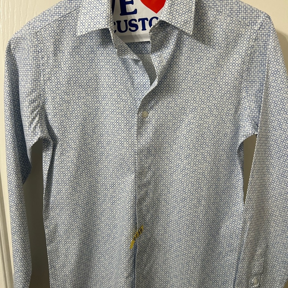 Calvin Klein Light Blue Geometric Shirt